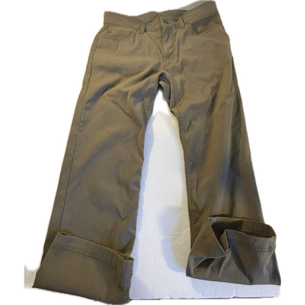 prAna Breathe Pants 34 X 29 Brown Slim Fit 5 Pocket Straight Leg Casual Hiking - Picture 4 of 13
